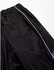 Pantalon coupe-vent en polyester tendance style vintage, taille élastique légère, taille mi-haute, infroissable, style sport décontracté, coupe droite - Product Image 3