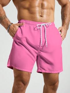 กางเกงว่ายน้ำชายแบบ unisex แห้งเร็ว น้ำหนักเบา ระบายอากาศได้ดี ลายดอกไม้ ผ้าทอ เอวผูกเชือก กระชับพอดีตัว - Product Image 4