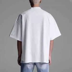 T-shirts personnalisés surdimensionnés pour hommes, 100% coton, unisexe, à épaules tombantes, de haute qualité, épais, décontractés - Product Image 5