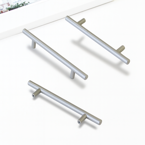 Factory Direct Modern Zinc Alloy Cabinetry Handles T-<b>Bar</b> <b>Pull</b> Hole Center Minimalist Hardware Materials <b>for</b> Kitchen Bathroom - Product Image 1