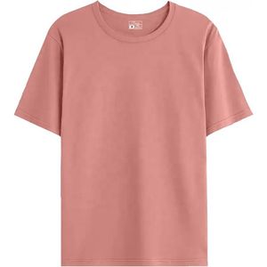 เสื้อยืดคอกลมสีพื้นพรีเมียมสำหรับผู้ชาย แขนสั้น ผ้าฝ้ายนุ่ม สวมใส่สบาย เหมาะสำหรับใส่ลำลองและเล่นกีฬา - Product Image 3