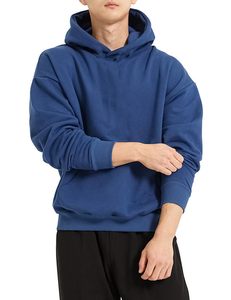 Sweat à capuche oversize en molleton 320 g/m² de haute qualité pour homme, 100 % coton, avec épaules tombantes, personnalisable avec logo imprimé - Product Image 4