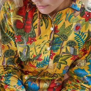 Farida ชุดนอนพิมพ์ลายชุดนอนชุดนอนผ้าฝ้ายชุดนอนชุดนอนชุดนอนผ้าฝ้ายเนื้อนุ่มเหมาะสำหรับใส่กลางคืนเป็นของขวัญสำหรับเพื่อนเจ้าสาว - Product Image 1