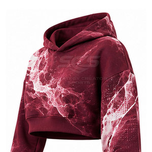 Ensemble de sweats à capuche courts pour femmes, en tissu léger, confortable et au style assorti, pour un usage décontracté et sportif - Product Image 6