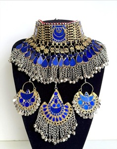 Derniers modèles de bijoux afghans faits à la main pour femmes, pour mariage et fêtes, ensemble de bijoux afghans, fournisseur direct d'usine, ensembles de bijoux pour femmes - Product Image 4