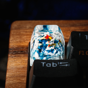 Teclas Artesanales Bosque Místico, Teclas Artesanales Personalizadas, Teclas Anime Lindas, Teclas Verdes, Juego de Teclas, Teclas de Madera - Product Image 4