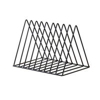 Étagères de livres en fer triangulaire, 2 pièces, support de rangement de bureau, pour magazines, classeur, bibliothèque en fer avec porte-magazines à haute attraction