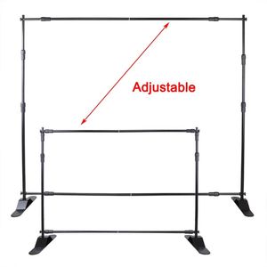 Adjustable Telescopic 8X8-10X8 Backdrop Banner Stand 10pcs Photo Booth Step and <b>Repeat</b> Customizable Height and Width - Product Image 4
