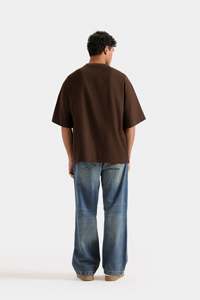 Camiseta Extra Grande Premium para Hombre, Corte Holgado, Cuello Redondo de Algodón, Estilo Urbano, Estampado Personalizado, Camisetas Lisas al por Mayor - Product Image 5