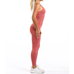 Producto ODM de Alta Gama en Oferta, Conjunto de Yoga para Mujer, Novedad 2025, Pantalones Cortos de Cintura Alta con Estampado, Secado Rápido, Poliéster/Nailon - Product Image 1