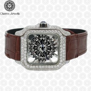 Reloj de Lujo para Hombre Charm Jewells, Acero Inoxidable, Esfera de 40 mm, Bisel con Diamantes, Movimiento Mecánico Analógico, Resistencia al Agua de 10 Bares, Automático - Product Image 5