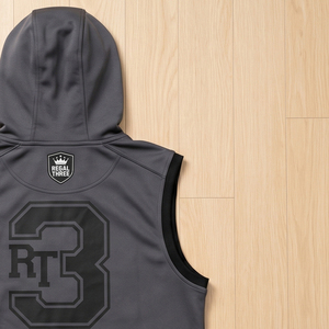 Men's Slim Fit Sleeveless Printed Hoodie Fitness Wear Hood Vest <b>Singlet</b> Hood OEM High Quality Bodybuilding Sleeveless Hood Vest - Product Image 5