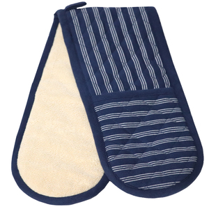 Fabricant de gants de four en coton 100% de très grande taille, à rayures teintes en fil, couleur et taille personnalisables, en Inde - Product Image 3