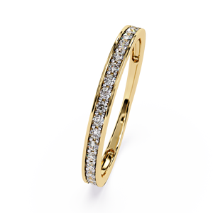Bague en or 10 carats de qualité supérieure avec diamant de laboratoire taille ronde et certification IGI – Style tendance, classique et élégant pour femme - Product Image 1
