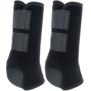 Equestrian Supplies Luxury Premium Quality Horse Leg Protector <b>Boots</b> Bonded Leather Cotton Tendon Ankle Protection Racing - Product Image 5