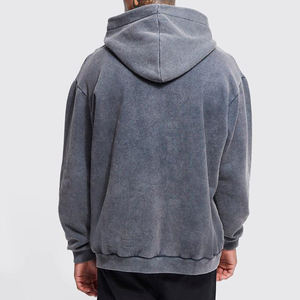 Sweat à capuche surdimensionné brodé pour homme en promotion – Logo personnalisé, style streetwear, 100 % coton, séchage rapide, élégant - Product Image 2