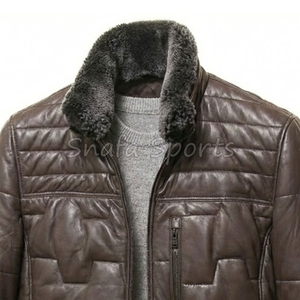 Veste en cuir de moto personnalisée pour homme, coupe slim, élégante, décontractée, pour l'extérieur, de haute qualité, vente chaude, OEM - Product Image 3