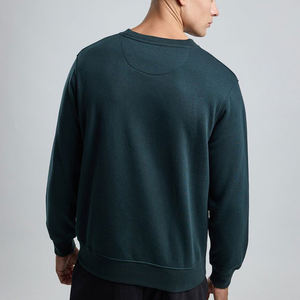 เสื้อฮู้ดผู้ชายสไตล์ลำลองแนวสตรีทสปอร์ตทรงโอเวอร์ไซส์ เสื้อสเวตเชิ้ตคอกลมผ้าฝ้ายแบบเรียบง่าย สตรีทแวร์ - Product Image 3