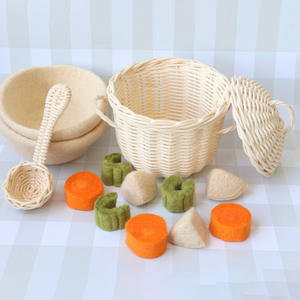 <b>Small</b> rattan <b>kitchen</b> set handweave cooking tool <b>toys</b> competitive price baby pretend play <b>toy</b> - Product Image 1