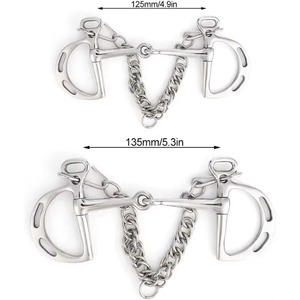Morso Articolato in Acciaio Inossidabile da 125mm per Cavalli, per la Cura e il Divertimento Equino - Product Image 2