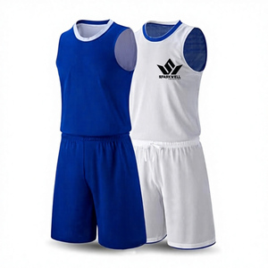 Ensemble de maillots de basket-ball réversibles sans manches, en maille respirante, à séchage rapide, uniforme de sport unisexe pour adultes - Product Image 1