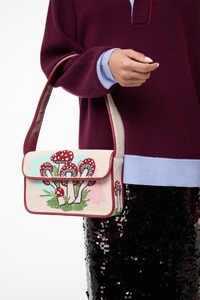 Pochette de soirée classique en daim perlée de perles, faite à la main, pour femme, mariage, fête, mariée, vente en gros Inde - Product Image 4