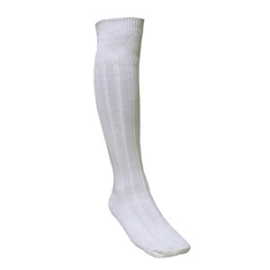 White <b>Knee</b> <b>High</b> <b>Socks</b> Wool Scottish Kilt Hose for Highland Dress and Parade Use Made in Pakistan - Product Image 5