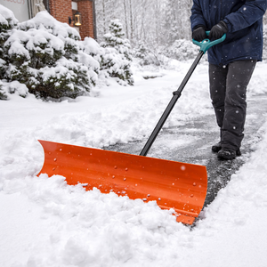 Pousse-neige robuste de 126 cm avec poignée en D, lame en acier, pelle à neige pour allée, trottoir, outils d'hiver ODGWTO006 - Product Image 6