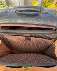 Maleta hecha a mano de cuero genuino de grano completo de gran capacidad con 4 ruedas giratorias, venta al por mayor, bolsas de equipaje de viaje de cuero de vaca - Product Image 6