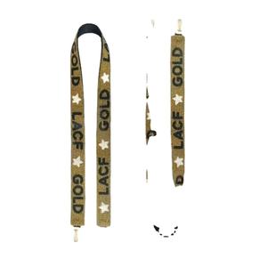 Correas de bolso con cuentas de semillas de oro blanco personalizadas, correa de monedero con cuentas de estrella Lacf, accesorios de moda para bolsos - Product Image 1