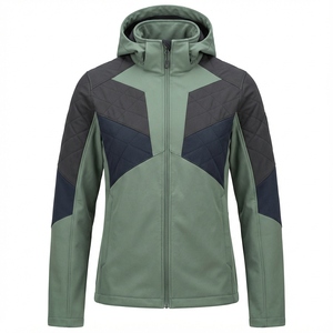 Veste Softshell Imperméable Premium pour Homme, Col Montant, Fermeture Éclair, Idéale pour la Moto, Thermique, Coupe-Vent, Sportive - Product Image 1