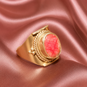925 Sterling Silver Ruby <b>Ring</b> for Women Rose <b>Gold</b> & Yellow <b>Gold</b> Plated Handmade Statement <b>Cocktail</b> Gemstone <b>Ring</b> - Product Image 2