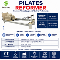 Reformer Pilates en Aluminium Qualité Commerciale pour Studio Fitness, Machine Professionnelle avec Logo Personnalisé Direct Usi