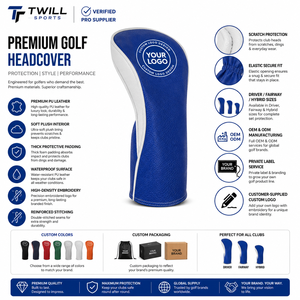 Personalized Durable Custom Logo <b>Golf</b> Club Head Covers Elastic Built Leather Pu Leather Waterproof <b>Golf</b> Club Head Covers - Product Image 4