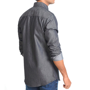 Popular Design Custom Color Premium Quality <b>Denim</b> Shirt Good <b>Material</b> Personalized Cheap Prices Men <b>Denim</b> Shirt OEM Service - Product Image 2