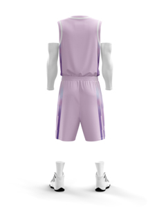 Tenue de basketball athlétique durable, maillot et short personnalisés avec logo d'équipe, respirants, pour les matchs de ligue - Product Image 3