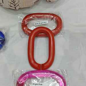 Eslabones de Cadena de Resina Transparentes Grandes de Color Rosa |   Decoración para Colgar en la Pared, Artesanía de Resina - Product Image 4