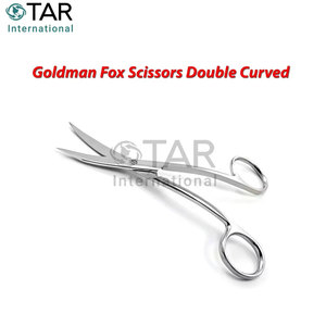 Goldman <b>Fox</b> Scissors Double Curved High Quality Stainless Steel Dental Orthodontic Surgical Medic Instruments Bulk Supplier - Product Image 2