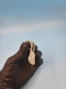 Pendentif Guitare Personnalisé en Moissanite Sertie, Plaqué Or Rose Argent 925, Style Hip Hop Rapper, Testeur de Diamant Inclus - Product Image 4