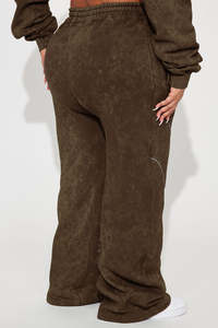Pantalones Deportivos Casuales de Mujer, Cintura Alta Elástica, Pierna Ancha, Forro Polar, Transpirables y Ecológicos, Nuevas Llegadas - Product Image 3