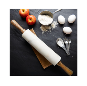 Natural Marble Rolling Pin with <b>Wooden</b> Handle High Quality Dough Roller for Baking <b>Tools</b> Buy By UF INTERNATIONAL Crafts - Product Image 5