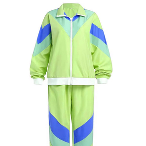 Casual Wear Best Selling Long Sleeve Women Windbreaker Suit / Best Wholesale Price Custom Logo Women Windbreaker Suit - Product Image 2