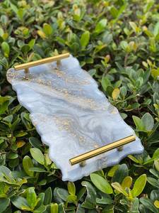 Handmade Elegant Decorative <b>Art</b> <b>Set</b> of Epoxy Resin - Tray | Home Deco | Gift Idea - Product Image 4