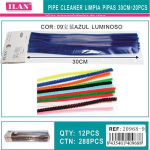 Pulisci-piùlleri Ilan 30 cm, 20 pezzi, blu luminoso, per lavori artigianali - Product Image 3