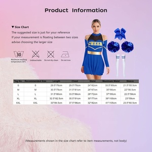 Venta al por mayor mujeres puesta en escena profesional adulto sublimación lujo manga larga competición diseño porristas uniforme - Product Image 6