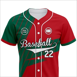 Private Label Custom Printed Baseball Jersey Manufacturer Breathable Moisture-Wicking Half Team Uniform Spring/Summer - Product Image 4