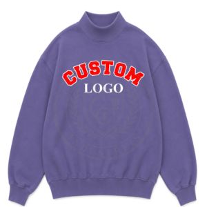 Sudadera personalizada de invierno y otoño para mujer, estilo universitario, informal, de forro polar, con cuello alto, roja, con logotipo bordado, suéter universitario. - Product Image 3