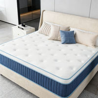 Matelas à ressorts ensachés Euro Top compressé, écologique, hypoallergénique, personnalisable, 5/7 zones, garantie 10 ans pour chambre et hôtel
