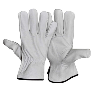 Guantes de Seguridad de Cuero Vacuno de Calidad Superior para Hombre, Precio de Fábrica, Guantes de Seguridad de Cuero Vacuno para Construcción Industrial - Product Image 4