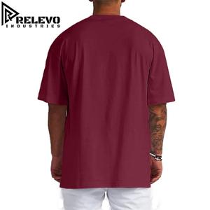เสื้อยืดคอกลมแขนสั้นพรีเมียมสำหรับทุกเพศ คุณภาพสูง เสื้อยืดโอเวอร์ไซส์ สีพื้นเรียบง่าย ผ้าฝ้ายย้อมสีพื้น - Product Image 4